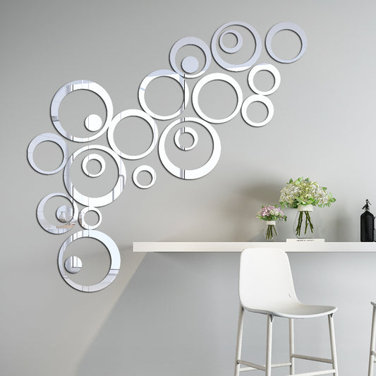 Acrylic Ring Mirror Wall Decor For Home Decor