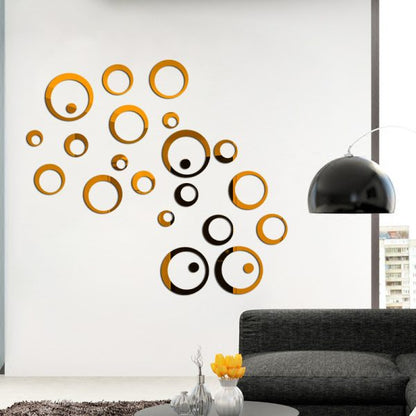 Acrylic Ring Mirror Wall Decor For Home Decor